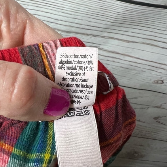 Victoria’s Secret Plaid Flannel Shorts Medium - Picture 7 of 7